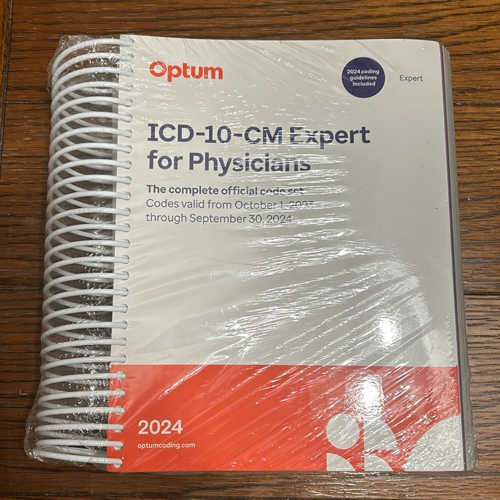 2024 ICD-10-CM Expert for Physicians with Guidelines Spiral Brand New